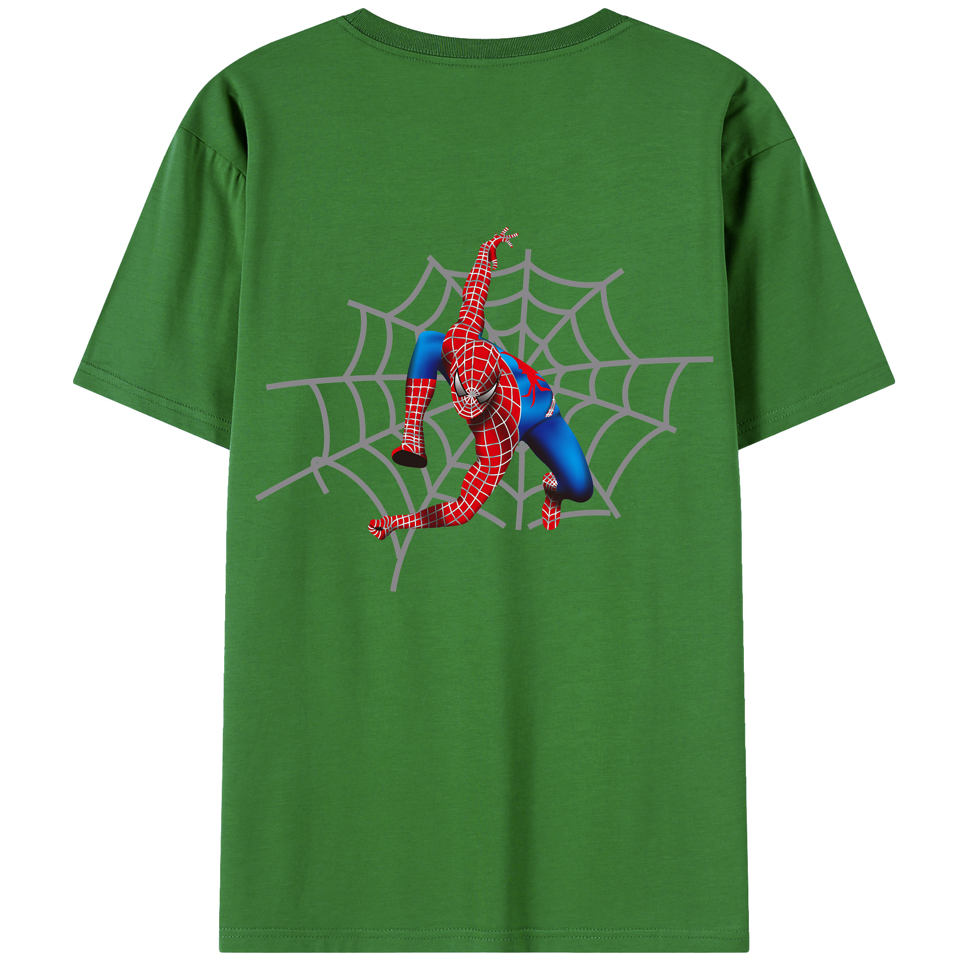 （画像用） Spider Man スパイダーマン レディース半袖Tシャツ(バックプリント)